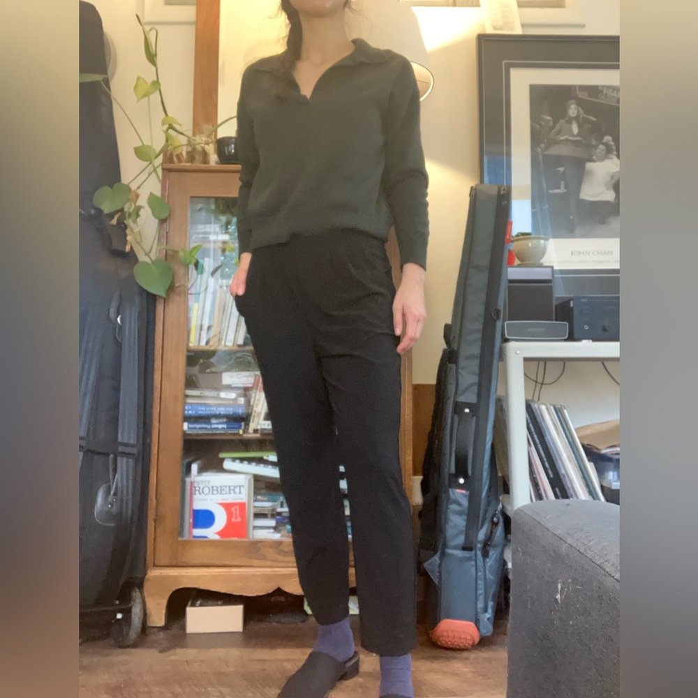 Stretchy black dress pants